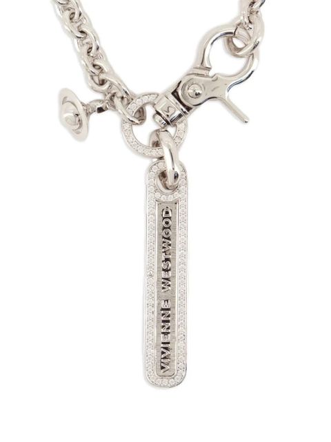 Vivienne Westwood logo-pendant necklace - Silver - zdjęcie produktu nr 2