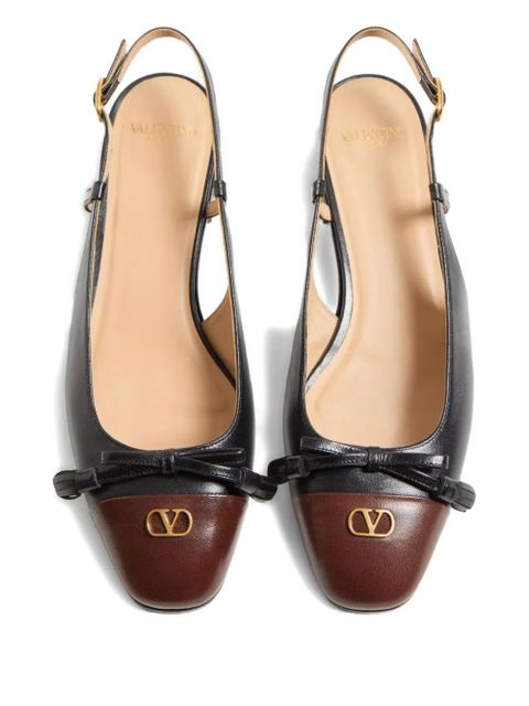 Valentino Garavani 25mm Valet du Roi slingback ballet flats - Black