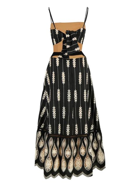 Johanna Ortiz Nostalgica midi dress - Black