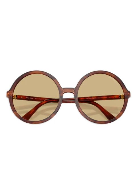 Miu Miu Eyewear round-frame sunglasses - Brown - zdjęcie produktu nr 2