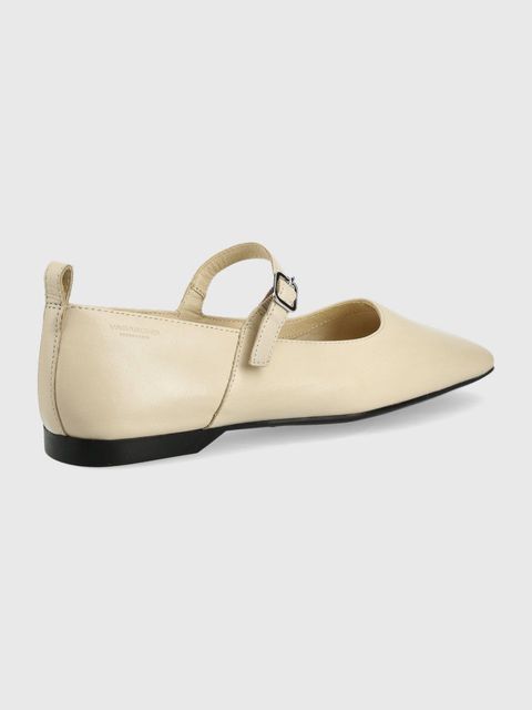 Vagabond Shoemakers baleriny skórzane DELIA kolor beżowy - zdjęcie produktu nr 2