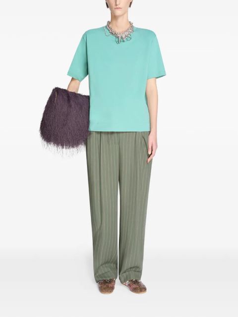 DRIES VAN NOTEN cotton T-shirt - Blue - zdjęcie produktu nr 2