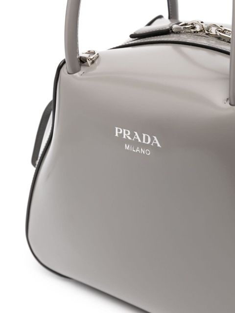 Prada small Supernova leather tote bag - Grey