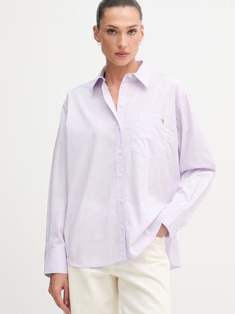 Calvin Klein Jeans koszula damska bawełniana - zdjęcie produktu nr 2