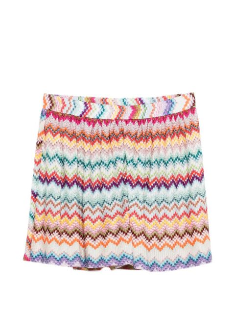 Missoni zig-zag pattern shorts - Neutrals