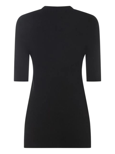 Jil Sander logo-print mini dress - Black - zdjęcie produktu nr 2