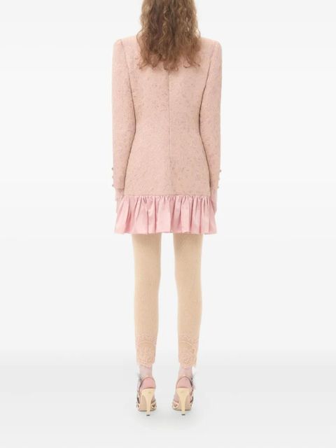 Valentino Garavani floral matelassé short dress - Pink