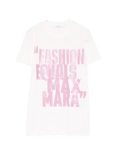 Max Mara lettering T-shirt - White - zdjęcie produktu nr 1