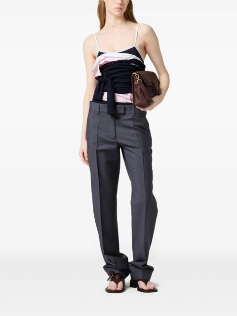 Miu Miu pressed-crease trousers - Grey