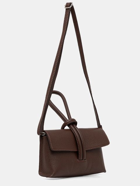 Answear.LAB kopertówka skórzana kolor brązowy - zdjęcie produktu nr 2