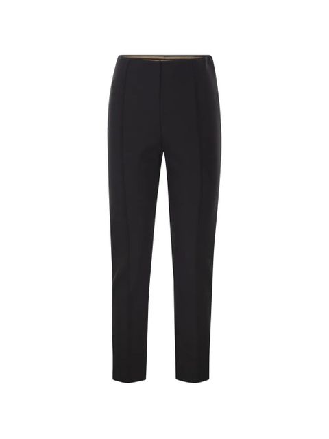 Max Mara slim fit crease trousers - Black - zdjęcie produktu nr 1