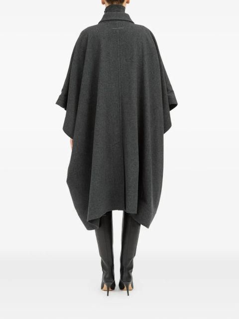 MM6 Maison Margiela asymmetric cape - Grey