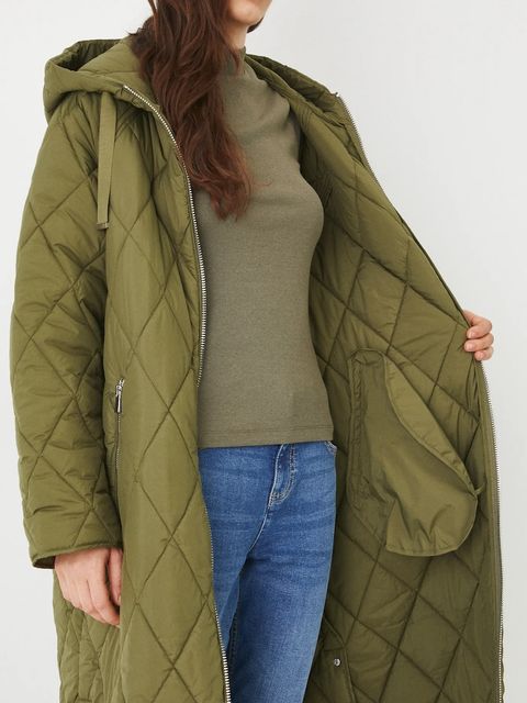 Medicine płaszcz damski kolor zielony przejściowy oversize