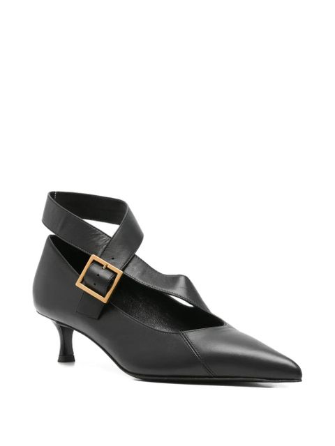 KHAITE 45mm Sloan buckle-strap pumps - Black