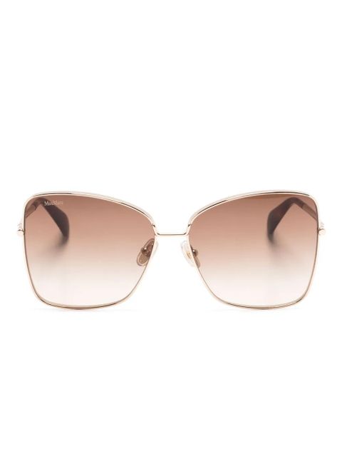Max Mara Eyewear Menton1 oversize-frame sunglasses - Gold - zdjęcie produktu nr 1