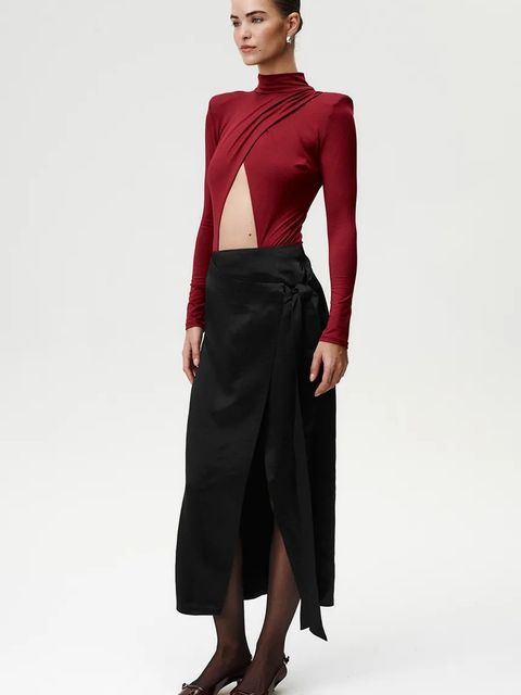 Undress Code body Thong damska kolor bordowy gładka 1014