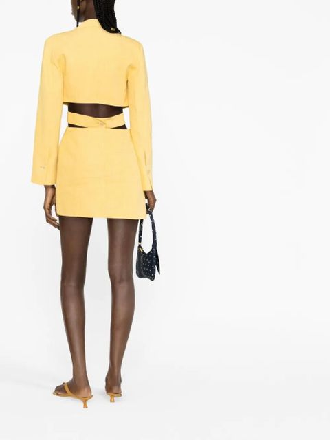Jacquemus La robe Bari blazer minidress - Yellow