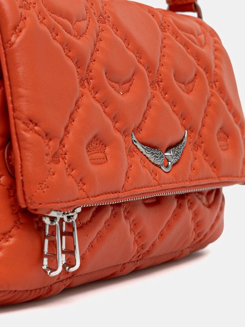 ZADIG&VOLTAIRE torebka skórzana kolor pomarańczowy LWBA04058