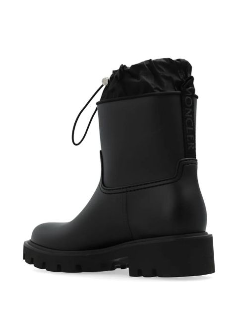 Moncler logo-patch boots - Black