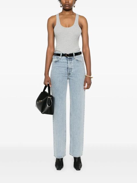 AGOLDE Bianca ribbed tank top - Grey