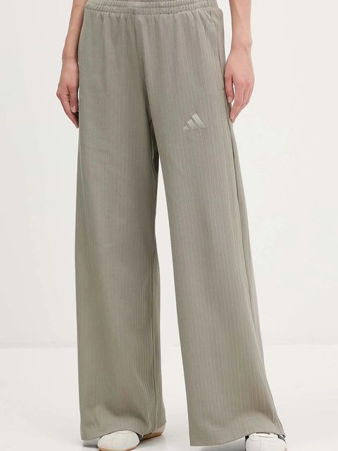 adidas spodnie dresowe All Szn Winterized damskie kolor zielony gładkie KA5352 - zdjęcie produktu nr 1