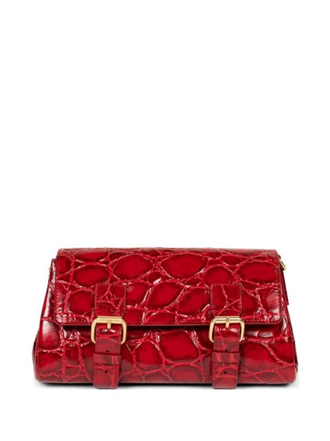 DRIES VAN NOTEN buckle leather shoulder bag - Red - zdjęcie produktu nr 1