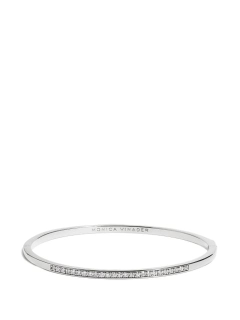 Monica Vinader Essential diamond bangle bracelet - Silver - zdjęcie produktu nr 2