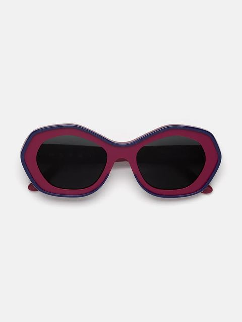 Marni okulary przeciwsłoneczne Ulawun Vulcano Bordeaux damskie kolor bordowy EYMRN00024.002.YAL - zdjęcie produktu nr 2
