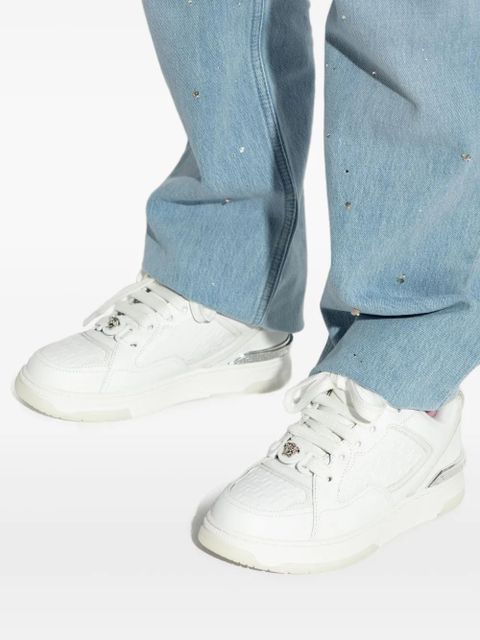 Versace leather sneakers - White