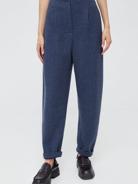 Emporio Armani spodnie z domieszką wełny - zdjęcie produktu nr 1