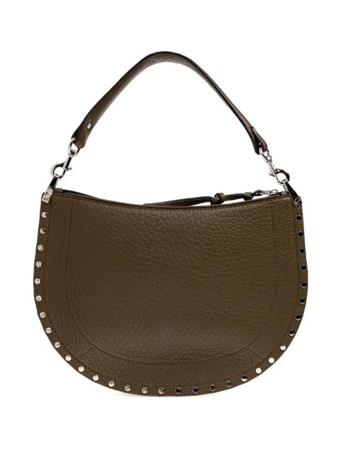 ISABEL MARANT Oskan studded shoulder bag - Green