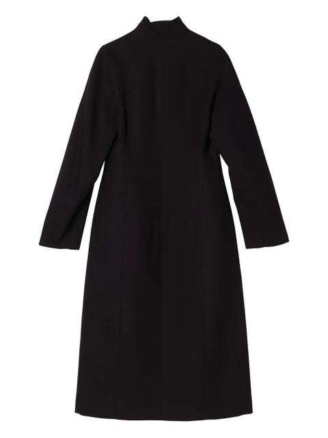 FENDI high-neck double-breasted coat - Purple