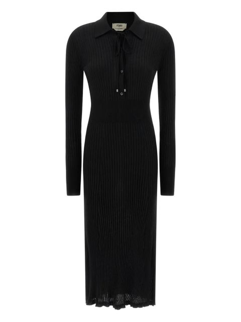 FENDI Essential ribbed-knit dress - Black - zdjęcie produktu nr 1