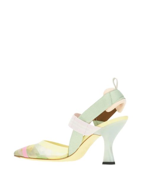FENDI Colibrì slingback pumps - Green