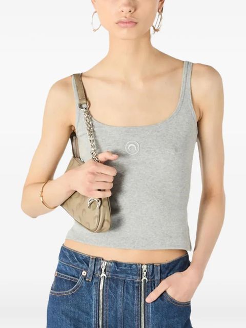 Marine Serre zip-detail denim skirt - Blue - zdjęcie produktu nr 2