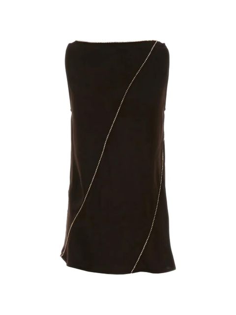 Jil Sander V-neck embellished top - Brown - zdjęcie produktu nr 2