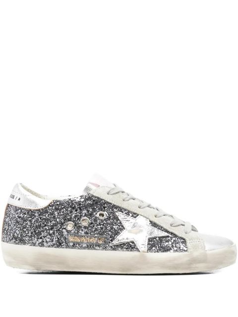 Golden Goose star-motif lace-up sneakers - Grey - zdjęcie produktu nr 1