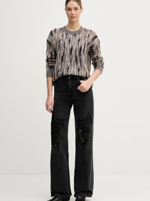 Sisley sweter z dodatkiem moheru damski kolor szary lekki 1TQ1L106Z - zdjęcie produktu nr 2