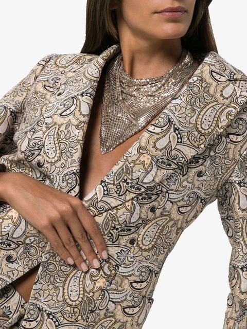 Rabanne triangle scarf - Gold - zdjęcie produktu nr 2