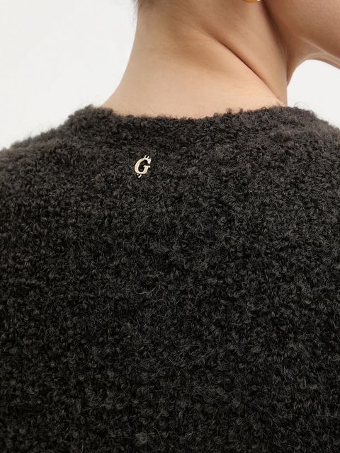 Guess kardigan z domieszką wełny BENIKO damski kolor szary W5BR54 Z0702