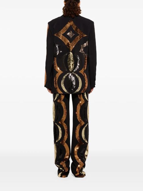 PUCCI Collane embroidered blazer - Black