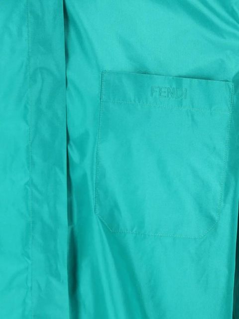 FENDI silk long-sleeve shirt - Blue