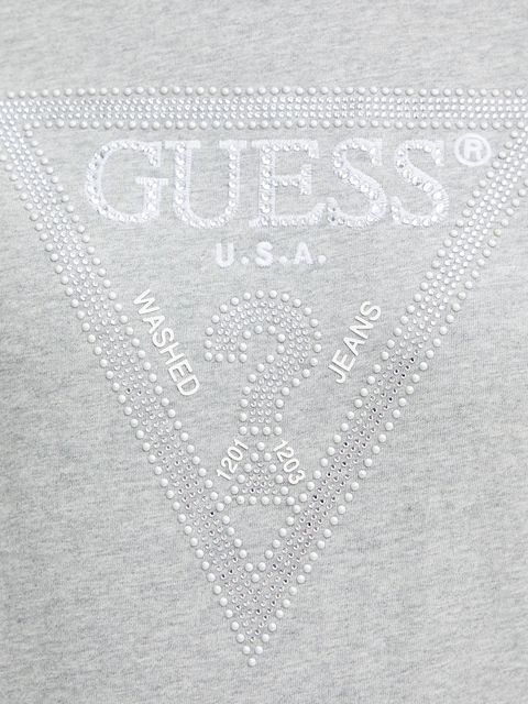 Guess t-shirt bawełniany damski kolor szary W5BI18 I3Z14