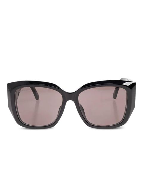 Balenciaga Eyewear BB logo rectangle sunglasses - Black - zdjęcie produktu nr 1
