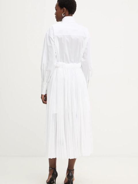 Karl Lagerfeld sukienka kolor biały mini oversize B1W13052