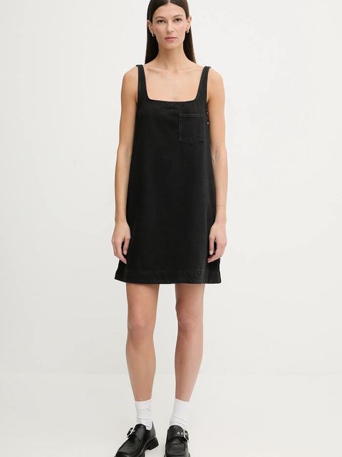 Marc O'Polo sukienka jeansowa kolor czarny mini prosta 5000007885 - zdjęcie produktu nr 2