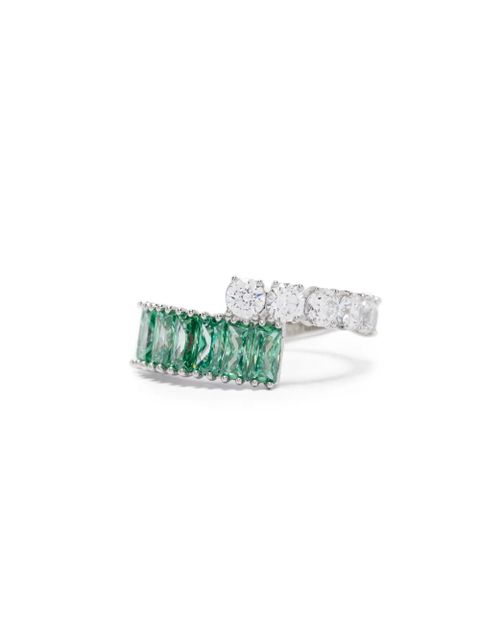 Swarovski Matrix mixed-cut crystal ring - Green