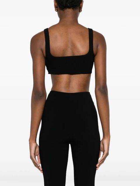 Nanushka bralette crop top - Black - zdjęcie produktu nr 2