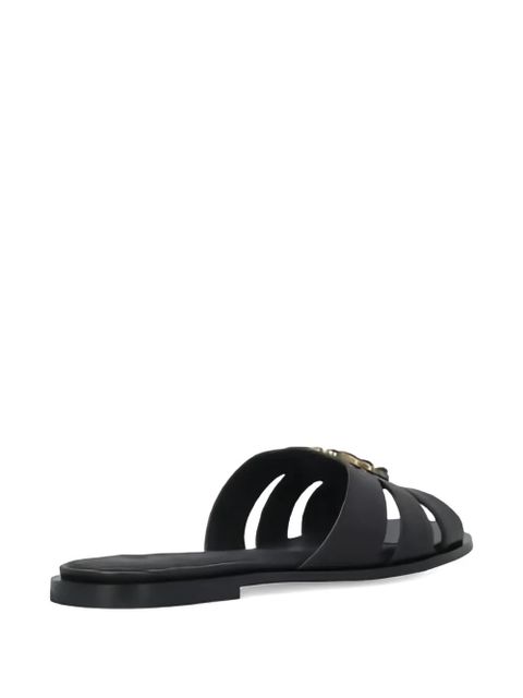 PINKO leather flat sandals - Black - zdjęcie produktu nr 2