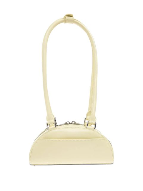 Self-Portrait leather charm-detail shoulder bag - Yellow